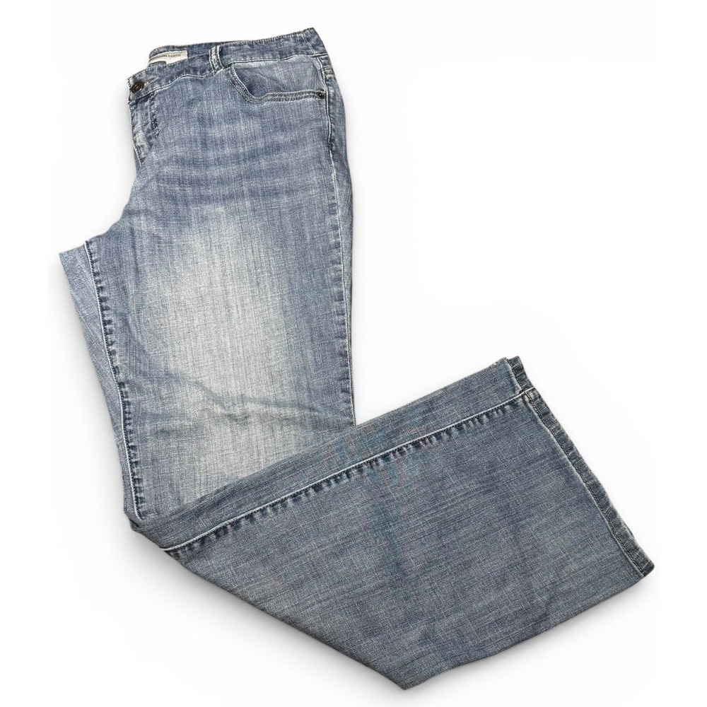 Chico's Platinum Denim Jeans Women's Size 25 Regular Light Wash Bootcut
